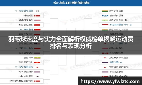 羽毛球速度与实力全面解析权威榜单揭晓运动员排名与表现分析